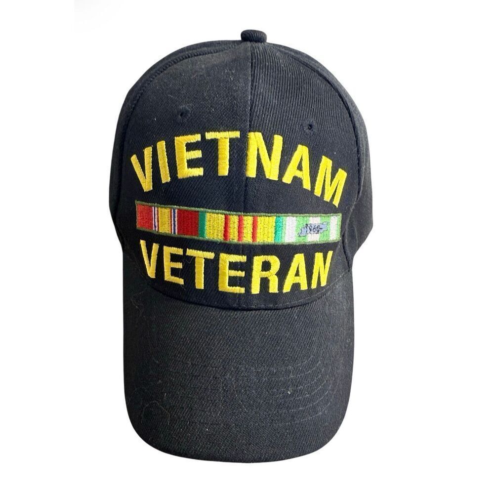 Vietnam Veterans Baseball Cap Service Ribbons Adjustable Medals of America